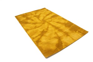 Golden Yellow Tie-Dye 5X8 Hand-Tufted Modern Rug