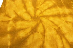 Golden Yellow Tie-Dye 5X8 Hand-Tufted Modern Rug