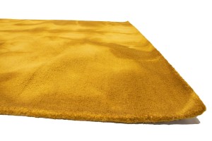 Golden Yellow Tie-Dye 5X8 Hand-Tufted Modern Rug