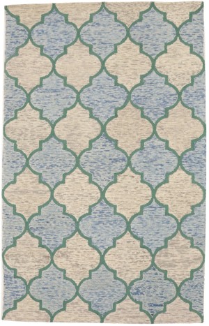 Multicolored Trellis 5X8 Hand-Tufted Modern Rug