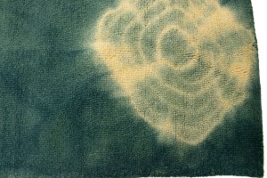 Teal Tie-Dye 5X8 Hand-Tufted Modern Rug