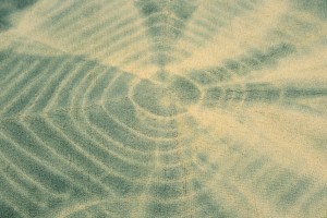 Teal Tie-Dye 5X8 Hand-Tufted Modern Rug
