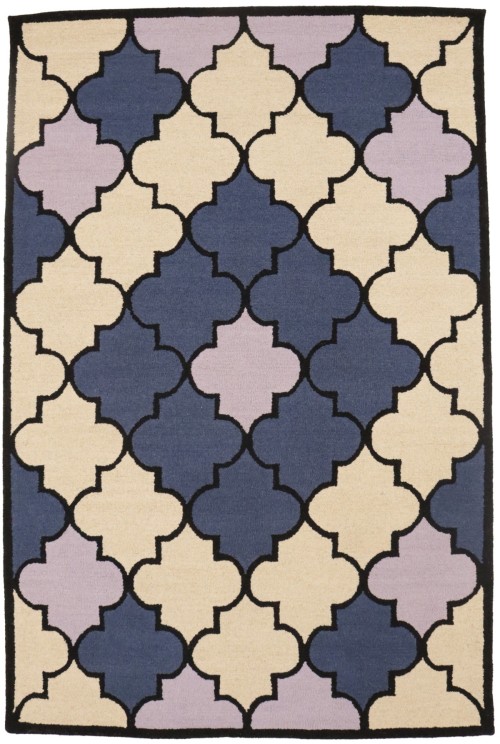 Multicolored Trellis 5X8 Hand-Tufted Modern Rug