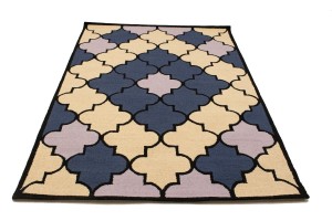 Multicolored Trellis 5X8 Hand-Tufted Modern Rug