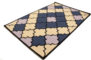 Multicolored Trellis 5X8 Hand-Tufted Modern Rug