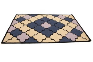 Multicolored Trellis 5X8 Hand-Tufted Modern Rug
