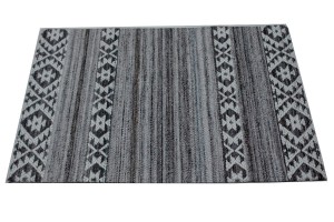 Multicolored Geometric Stripes 2X3 Hand-Tufted Modern Rug