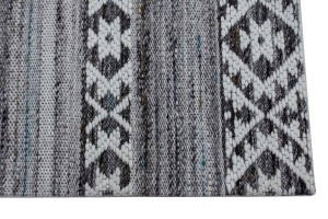 Multicolored Geometric Stripes 2X3 Hand-Tufted Modern Rug