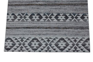 Multicolored Geometric Stripes 2X3 Hand-Tufted Modern Rug