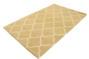 Beige Trellis 5X8 Hand-Tufted Modern Rug