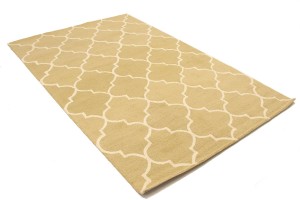 Beige Trellis 5X8 Hand-Tufted Modern Rug