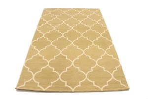 Beige Trellis 5X8 Hand-Tufted Modern Rug