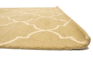 Beige Trellis 5X8 Hand-Tufted Modern Rug