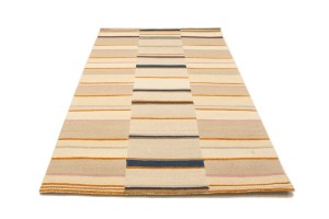 Multicolored Stripes 5X8 Hand-Tufted Modern Rug