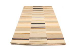 Multicolored Stripes 5X8 Hand-Tufted Modern Rug