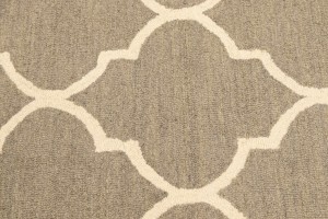 Pastel Brown Trellis 5X8 Hand-Tufted Modern Rug