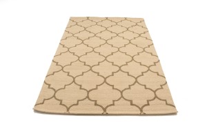 Cream Trellis 5X8 Hand-Tufted Modern Rug