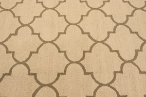 Cream Trellis 5X8 Hand-Tufted Modern Rug