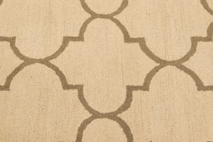 Cream Trellis 5X8 Hand-Tufted Modern Rug