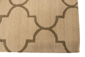 Cream Trellis 5X8 Hand-Tufted Modern Rug