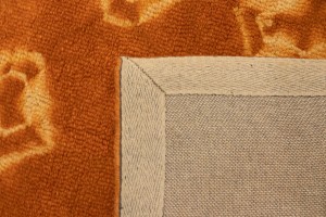 Solar Orange Tie-Dye 5X8 Hand-Tufted Modern Rug