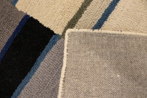 Multicolored Stripes 5X8 Hand-Tufted Modern Rug