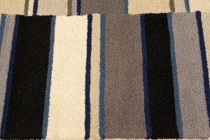 Multicolored Stripes 5X8 Hand-Tufted Modern Rug