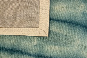 Dark Teal Tie-Dye 5X8 Hand-Tufted Modern Rug