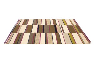 Beige & Fuchsia Trellis 5X8 Hand-Tufted Modern Rug