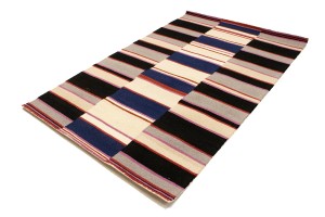 Multicolored Stripes 5X8 Hand-Tufted Modern Rug
