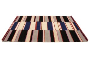 Multicolored Stripes 5X8 Hand-Tufted Modern Rug