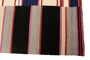 Multicolored Stripes 5X8 Hand-Tufted Modern Rug