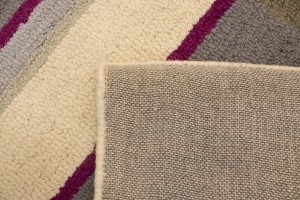 Multicolored Stripes 5X8 Hand-Tufted Modern Rug
