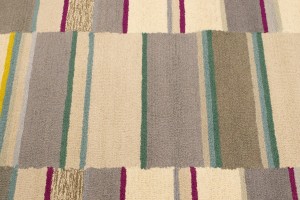 Multicolored Stripes 5X8 Hand-Tufted Modern Rug