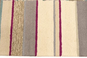 Multicolored Stripes 5X8 Hand-Tufted Modern Rug