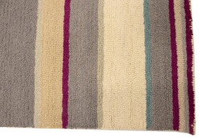 Multicolored Stripes 5X8 Hand-Tufted Modern Rug