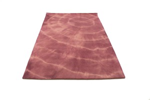 Deep Blush Tie-Dye 5X8 Hand-Tufted Modern Rug