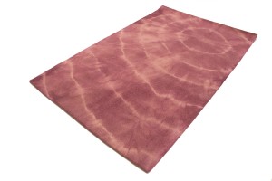Deep Blush Tie-Dye 5X8 Hand-Tufted Modern Rug