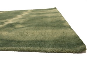 Green Tie-Dye 5X8 Hand-Tufted Modern Rug