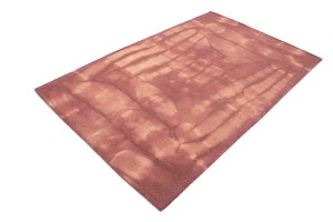Deep Blush Tie-Dye 5X8 Hand-Tufted Modern Rug