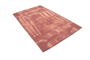 Deep Blush Tie-Dye 5X8 Hand-Tufted Modern Rug