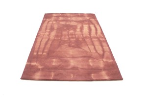 Deep Blush Tie-Dye 5X8 Hand-Tufted Modern Rug