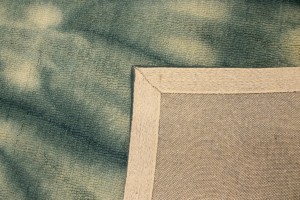 Dark Teal Tie-Dye 5X8 Hand-Tufted Modern Rug