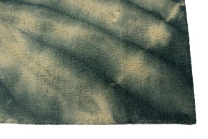 Dark Teal Tie-Dye 5X8 Hand-Tufted Modern Rug