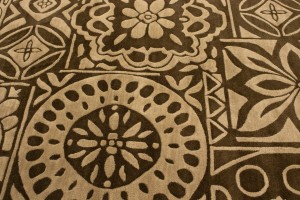 Brown & Beige Floral 5X8 Hand-Tufted Modern Rug