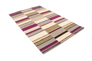 Multicolored Stripes 5X8 Hand-Tufted Modern Rug