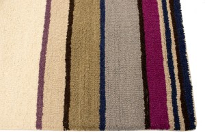 Multicolored Stripes 5X8 Hand-Tufted Modern Rug