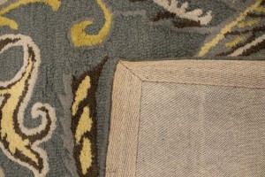 Gray Floral 5X8 Hand-Tufted Modern Rug