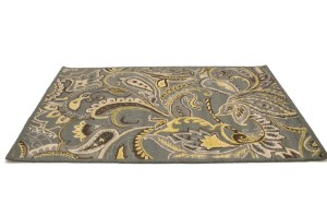 Gray Floral 5X8 Hand-Tufted Modern Rug