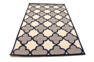 Multicolored Trellis 5X8 Hand-Tufted Modern Rug
